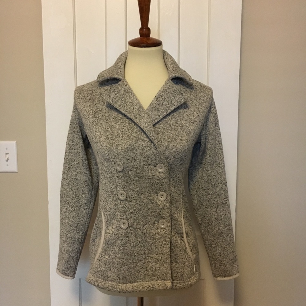 NWOT Eddie Bauer Sweater Jacket Peacoat